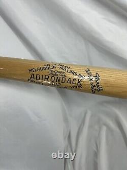 Vintage Willie Mays Giants Signed Autographed Adirondack Model Baseball Bat COA