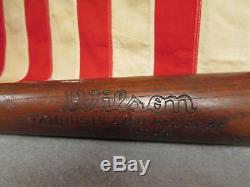 Vintage Wilson Major League Wood Baseball Bat 33 early Famous Player Model AA