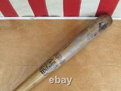 Vintage Wilson Wood Baseball Bat with Hiawatha Leather Glove Both Al Rosen Indians