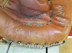 Vintage Wilson Wood Baseball Bat with Hiawatha Leather Glove Both Al Rosen Indians
