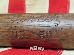 Vintage Winner Wood Antique Baseball Bat No. 80 League 33 Memorabilia Nice