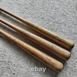 Vintage Wood Baseball Bat Lot 3 Hanna F200, Louisville Slugger Hank Aaron, Oliva
