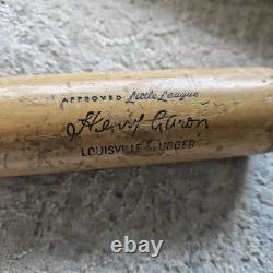 Vintage Wood Baseball Bat Lot 3 Hanna F200, Louisville Slugger Hank Aaron, Oliva