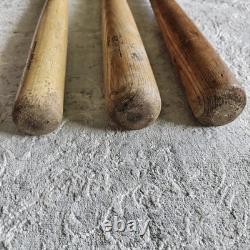 Vintage Wood Baseball Bat Lot 3 Hanna F200, Louisville Slugger Hank Aaron, Oliva