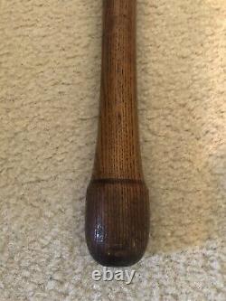 Vintage Wood Baseball Bat Mushroom Style