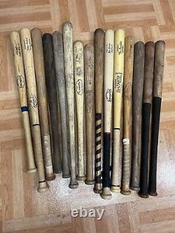 Vintage Wood Baseball Bats Lot louisville slugger wooden wall art decor softball