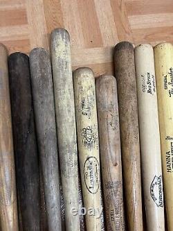 Vintage Wood Baseball Bats Lot louisville slugger wooden wall art decor softball