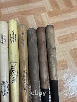 Vintage Wood Baseball Bats Lot louisville slugger wooden wall art decor softball