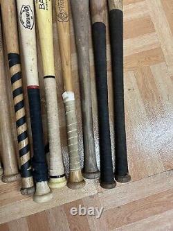 Vintage Wood Baseball Bats Lot louisville slugger wooden wall art decor softball