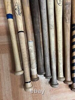 Vintage Wood Baseball Bats Lot louisville slugger wooden wall art decor softball