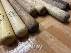 Vintage Wood Baseball Bats Lot louisville slugger wooden wall art decor softball