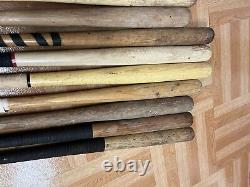 Vintage Wood Baseball Bats Lot louisville slugger wooden wall art decor softball