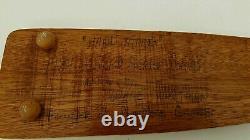 Vintage Wood Cribbage Board Handmade 1984 World Series La Padre Baseball Bat