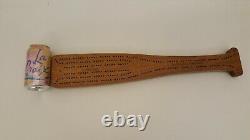 Vintage Wood Cribbage Board Handmade 1984 World Series La Padre Baseball Bat