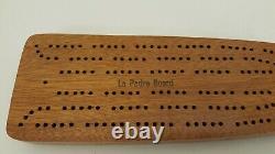 Vintage Wood Cribbage Board Handmade 1984 World Series La Padre Baseball Bat