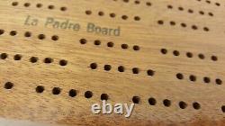 Vintage Wood Cribbage Board Handmade 1984 World Series La Padre Baseball Bat