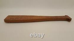 Vintage Wood Cribbage Board Handmade 1984 World Series La Padre Baseball Bat