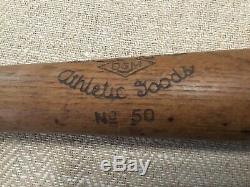 Vintage Wood Draper & Maynard Lucky Dog Athletic Goods Baseball Bat No. 50