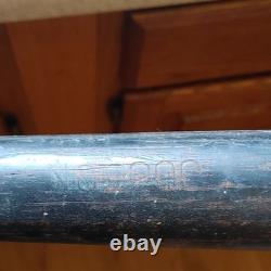 Vintage Wooden Baseball Bat Black Handle Aged Finish Retro Sports Memorabilia