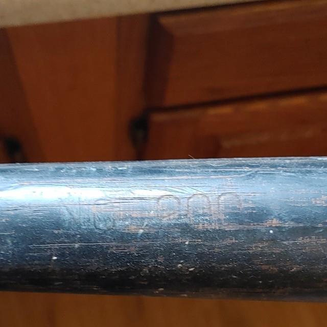 Vintage Wooden Baseball Bat Black Handle Aged Finish Retro Sports Memorabilia