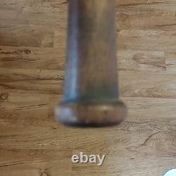 Vintage Wooden Baseball Bat Black Handle Aged Finish Retro Sports Memorabilia