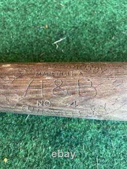 Vintage Wooden Baseball Bat H&B 4 Lone Drive Louisville KY Hillerich Bradsby Co Vintage Wooden Baseball Bat H&B 4 Lone Drive Louisville KY Hillerich Bradsby Co