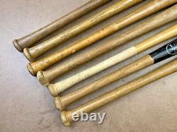 Vintage Wooden Baseball Bat Lot of 7 Louisville Slugger