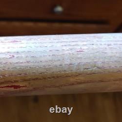 Vintage Wooden Baseball Bat Red Finish Retro Sports Memorabilia