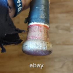 Vintage Wooden Baseball Bat Red Finish Retro Sports Memorabilia