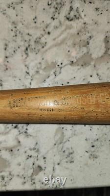 Vintage Wooden Baseball Bat with Stamped Yoggi Berra on Barrel, 32in