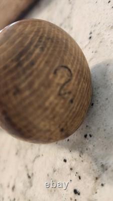 Vintage Wooden Baseball Bat with Stamped Yoggi Berra on Barrel, 32in
