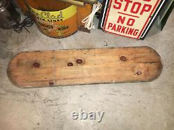 Vintage Wooden Batting Cages Baseball Sign