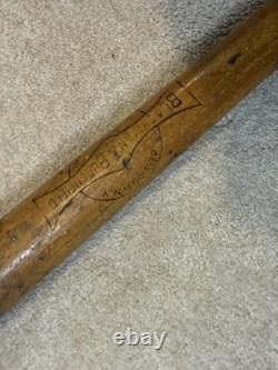 Vintage Wooden Blackman And Burchfield Co. The Belmont Baseball Bat Made In USA