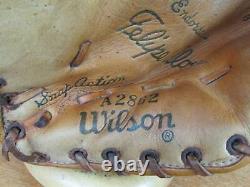 Vintage Worth Wood Baseball Bat with Wilson Leather Glove Both Felipe Alou Model