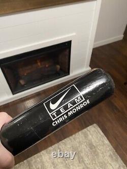 Vintage Y2K Nike Team Baseball Bat Sample Chris Monroe Wooden Display