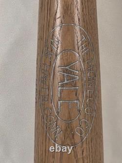 Vintage Yale Moneco Co New Haven Conn Wood Baseball Bat Regulation USA Made