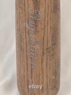 Vintage Yale Moneco Co New Haven Conn Wood Baseball Bat Regulation USA Made