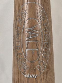 Vintage Yale Moneco Co New Haven Conn Wood Baseball Bat Regulation USA Made
