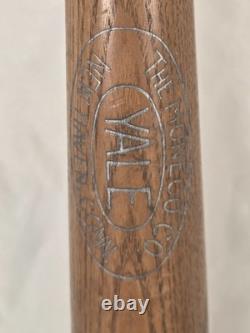Vintage Yale Moneco Co New Haven Conn Wood Baseball Bat Regulation USA Made