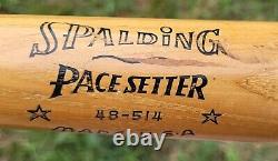 Vintage Yogi Berra Model Spalding Pacesetter 34 Baseball Bat, Star-Maker 48-514