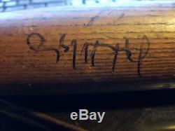 Vintage, antique ('33-'45)AJ reach baseball bat signed by Boog Powell and