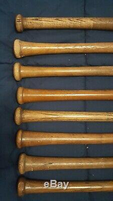 Vintage antique wood baseball bat collection