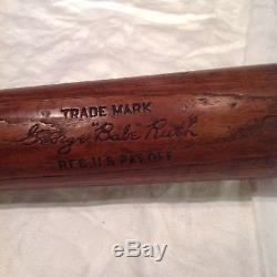 Vintage baseball bat Babe Ruth 1920s