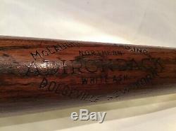 Vintage baseball bat Babe Ruth Adirondack reverse label