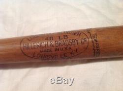 Vintage baseball bat Babe Ruth decal