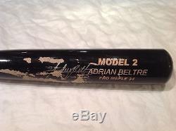 Vintage baseball bat Cleveland Indians Adrian Beltre gamer signed