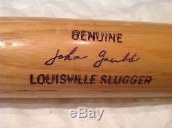 Vintage baseball bat Cleveland Indians John Grubb gamer