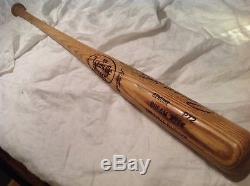 Vintage baseball bat Curt Flood signed
