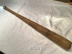Vintage baseball bat Eddie Collins decal 1920s