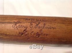 Vintage baseball bat Harry Heilmann